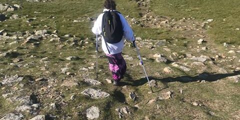 Libby on Snowdon