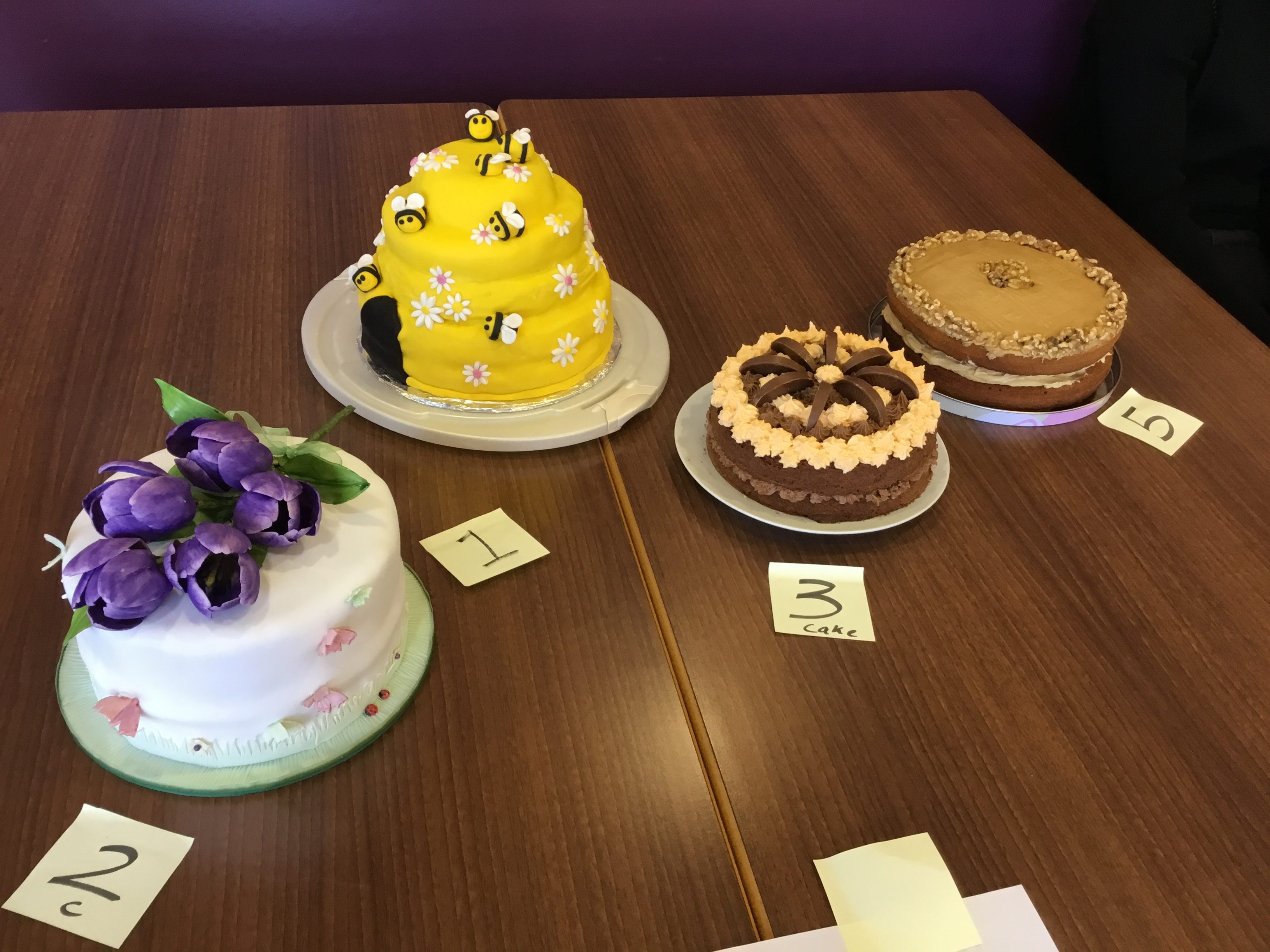 Staff large cakes